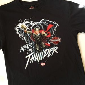 Harley Davidson Marvel Thor Graphic T-shirt